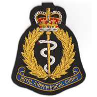 Royal Army Medical Corps Wire Blazer Badge